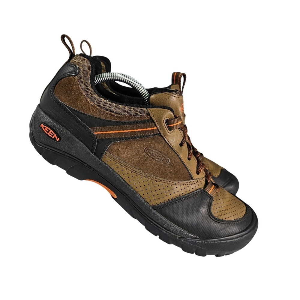 Keen Hightrail Vented Hiking Shoes Men's 10.5 Dark Earth/Oak Buff Cabincore VGUC